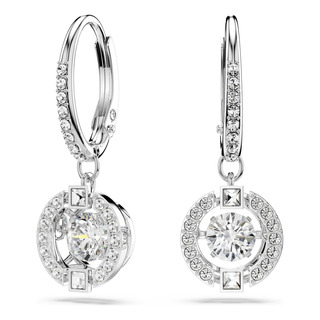 Swaro Pendientes Pendientes Una Drop Con Pavé De Cristal Swaro Pendientes Pendientes Una Drop Con Pavé De Cristal