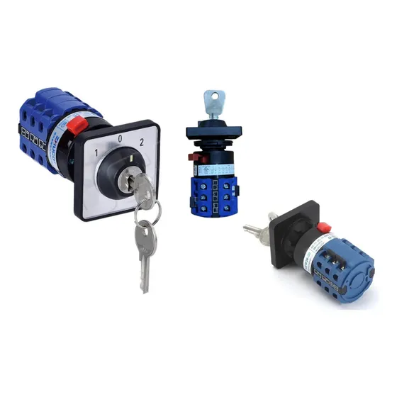 Selector 3 Posiciones 1-0-2 Con Llave 20 Amperes Switch