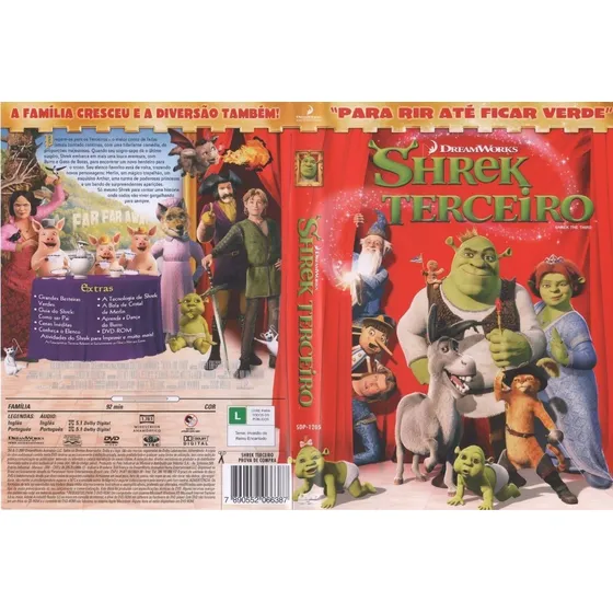 Dvd Lacrado Shrek Terceiro Dublado