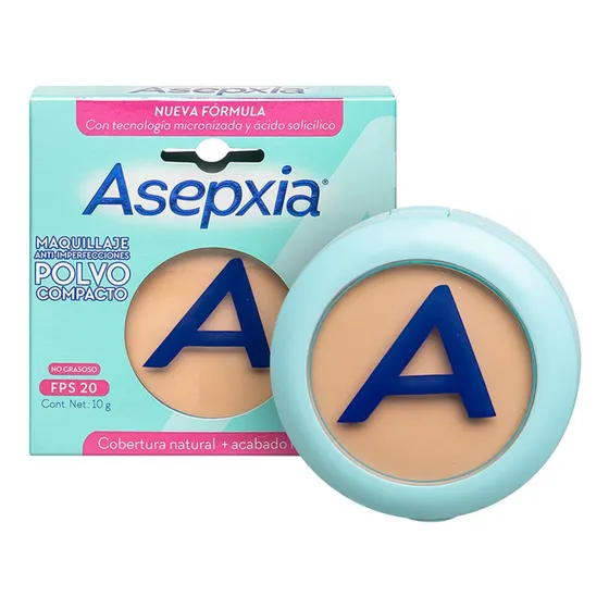 Maquillaje En Polvo Asepxia Color Beige Claro 10g