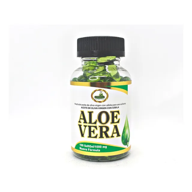 Aceite De Oliva Con Aloe Vera 100 Capsulas Blandas Fitogreen