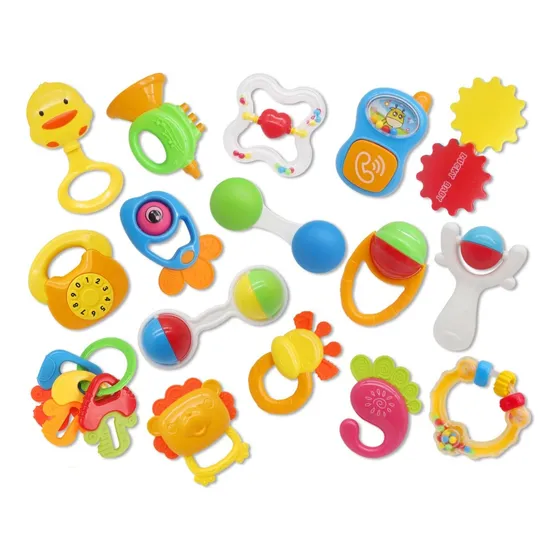 Set De Maracas Sonajeros X 4 Unid Juguete Bebé Niño Niña