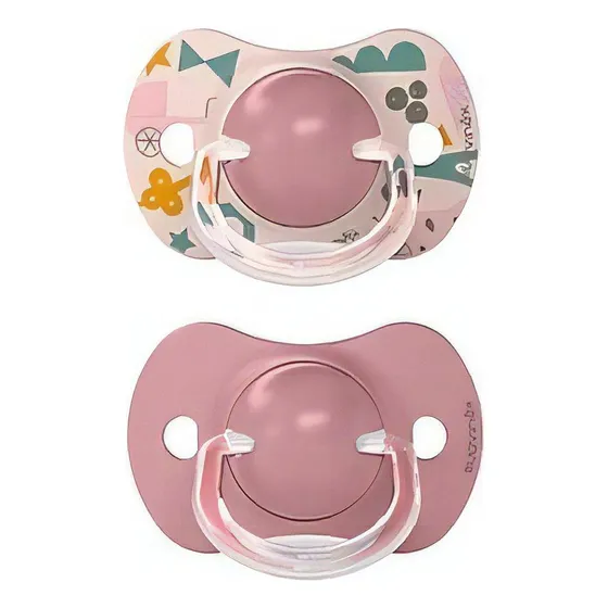 X2 Chupetes 18 Meses Fisiológicos Suavinex, Mvd Kids Color Violeta Park Período De Edad +18 Meses