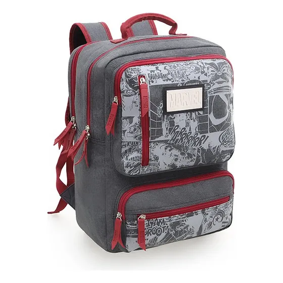 Morral Marvel Avengers Niños 2 Bolsillos Escolar