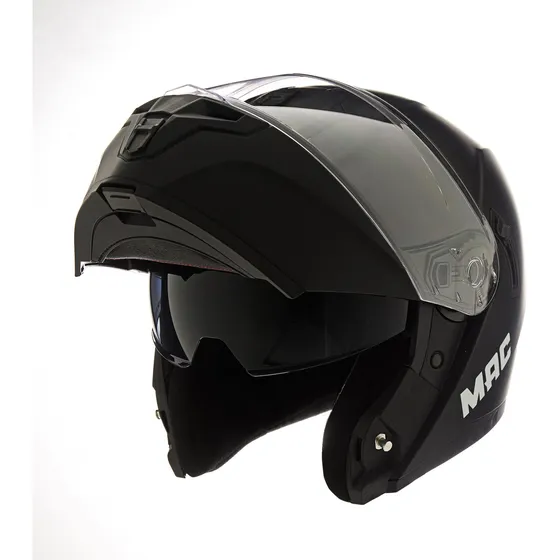 Casco Moto Rebatible Mac Blaze Solid Negro Mate Diseño Solido Tamaño Del Casco Xl