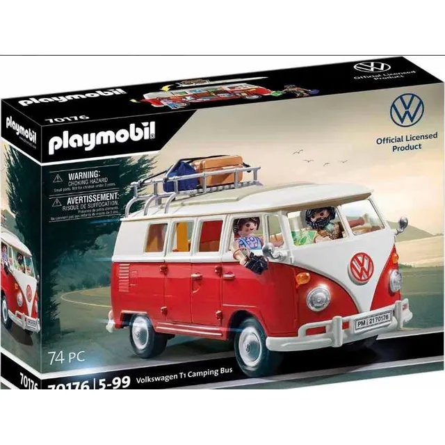 T1 Camping Bus Volkswagen Combi Vw Playmobil 70176 Coleccion
