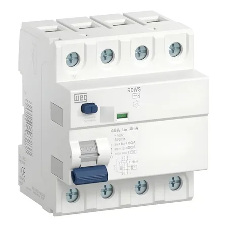 Interruptor Diferencial Residual IDR 40A Tetrapolar 30mA WEG