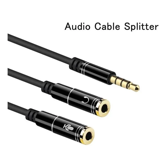 Adaptador Divisor De Audio Audifono Y Microfono 3.5mm