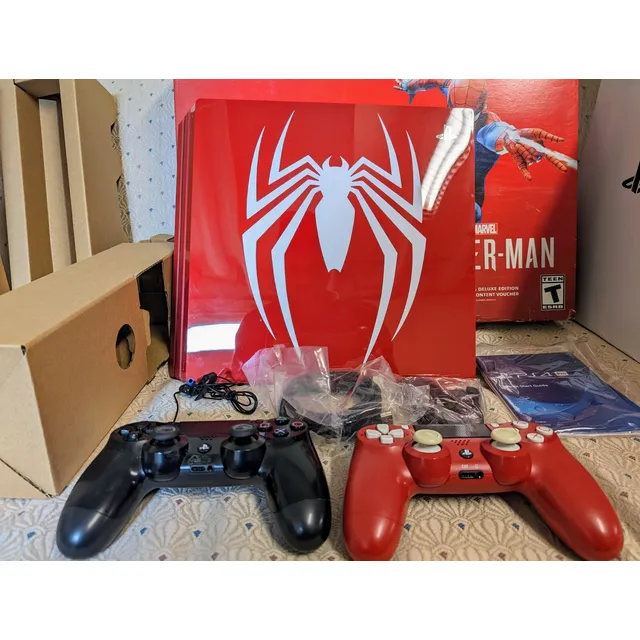 Sony Playstation 4 Pro 1tb Spider-man Limited Edition Consol