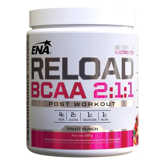 Reload Bcaa 2:1:1 Ena Amino Recuperador Polvo Post Entreno