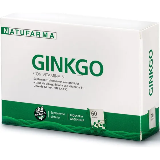 Natufarma Ginkgo Biloba 40 Circulacion Memoria 60 Comp