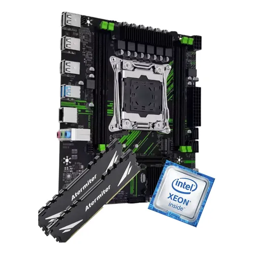 Kit Xeon X99 E5 2640v3 16gb Ram Ddr4 Turbo Boost Cor Preto