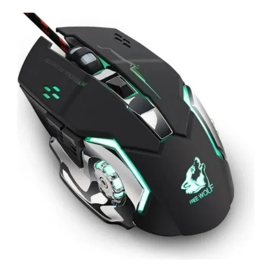Raton Gaming Luces Alambrico 250-4000dpi 125-1000hz