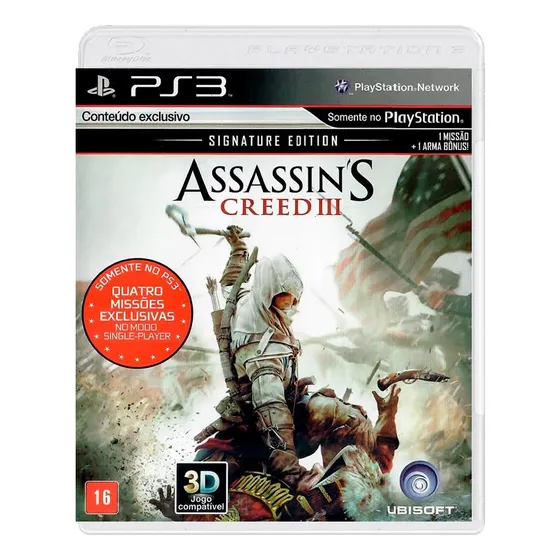 Jogo Seminovo Assassin's Creed Iii Signature Edition Ps3