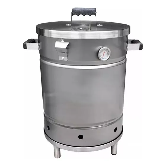 Barril Ahumador - Asador Grande De Acero Inoxidable 