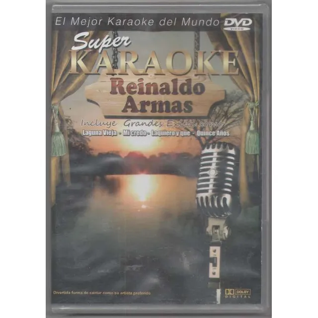 Super Karaoke Reynaldo Armas. Dvd Original Nuevo. Qqa.