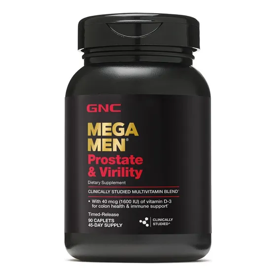 Gnc Mega Hombres Próstata Y Virilidad  Apoya La Salud T01ak