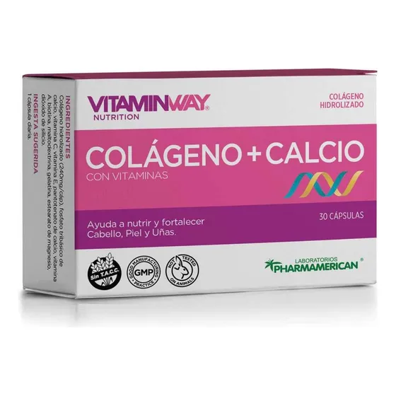 Colageno + Calcio Vitamin Way - 30 Capsulas