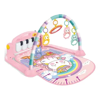 Tapete Atividades Interativo Bebe Piano Musical Villa Rosa Rosa