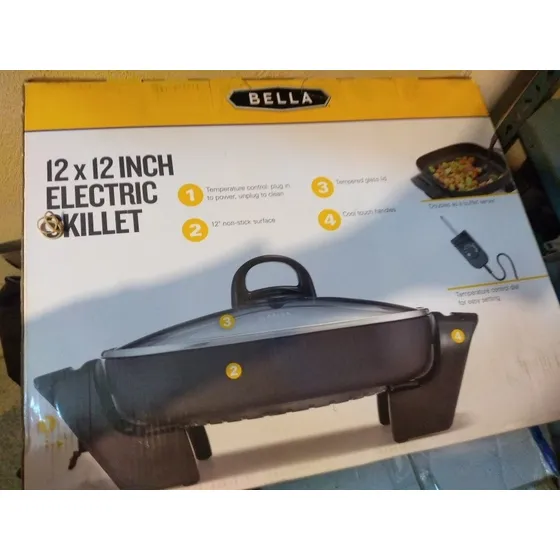 Sartén Eléctrico Importado Marca Bella Nuevo En Caja 