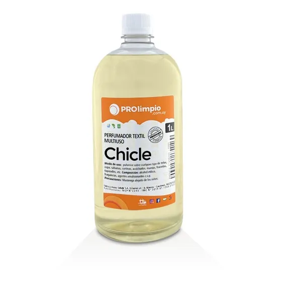 Perfumador Líquido Para Telas Fragancia Chicle 1 Litro