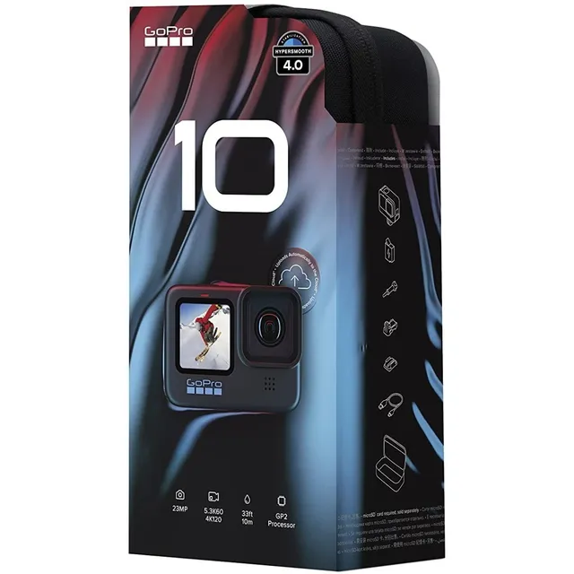 Gopro 10 Black 5.3k60 Ultrahd 23mp Live Streaming