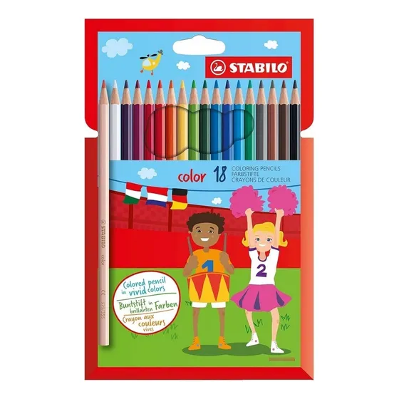 Set De 18 Lápices De Madera Para Colorear Stabilo