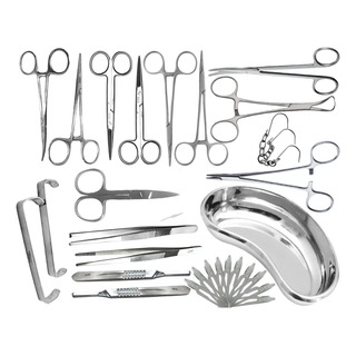 Kit 28 Piezas Instrumental Acero Inoxidable Medico Cirugía Kit 28 Piezas Instrumental Acero Inoxidable Medico Cirugía