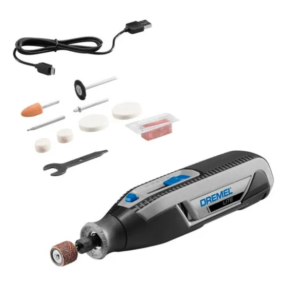 Minitorno Multipropósito Inalám. 4v Lite 7760 + 10acc Dremel