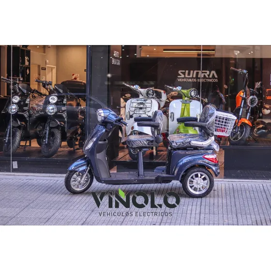 Triciclo Para Dos Pasajeros Adultos Sunra Shinox + Casco / E