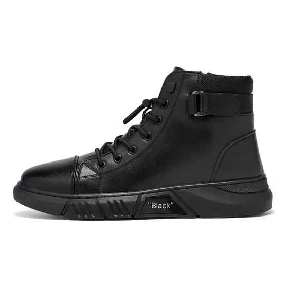 Bojue® Botas Casuales Hombre Martine De Cuero Con Cremallera