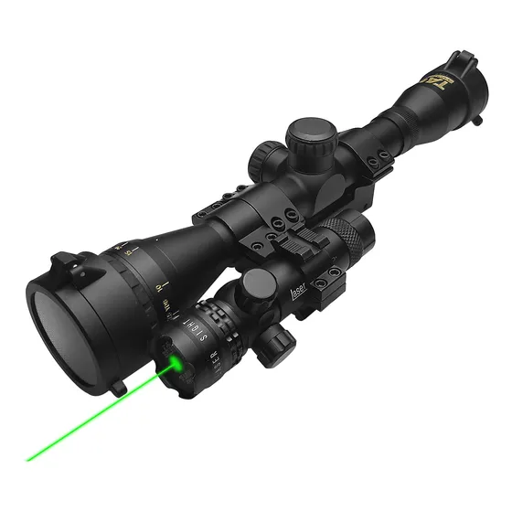 Luneta Tática 4x32 Tag Ajuste Foco Trilho 11mm + Mira Laser
