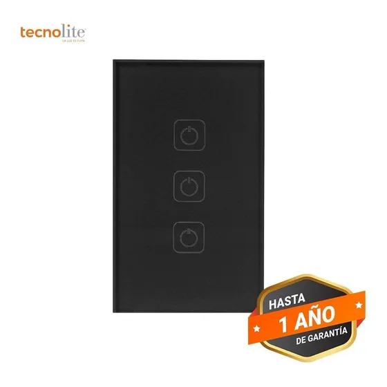 Apagador Inteligente 3 Botones Sin Cable Neutro Tecnolite C.