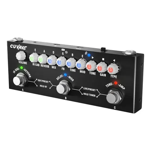 Pedal Digital Multi-efeitos Para Guitarra Ie-350 Recarregáv