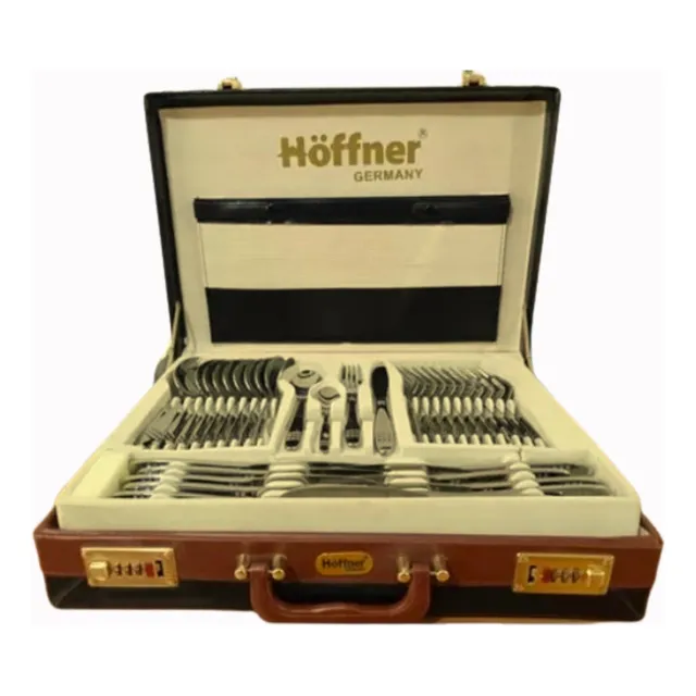 Cubiertos Hoffner 84  Piezas Con Maletin