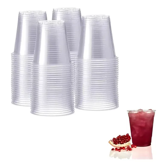 Vaso Plastico Descartable Stendy 200cc Transparente Liviano Pack X100 Unidades