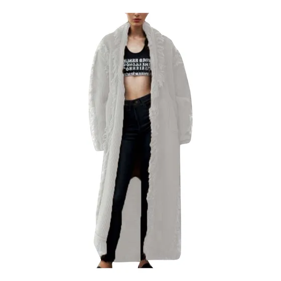 Chaqueta Tipo Cárdigan Holgada De Punto Con Borlas Para Mujer