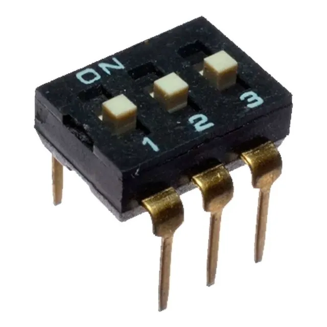 5pzs Dip Switch 3 Pin Para Protoboard Circuito Integrado