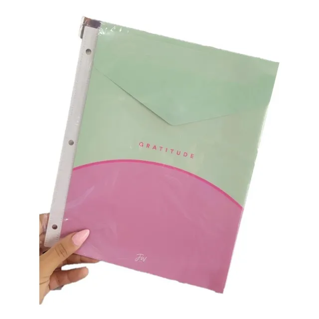 Sobre Con Abrojo Fw Para Carpeta Escolar Pastel