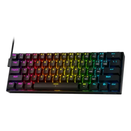 Teclado Redragon Fizz K617rgb-mp Sp Magnético Negro Negro Español Latinoamérica