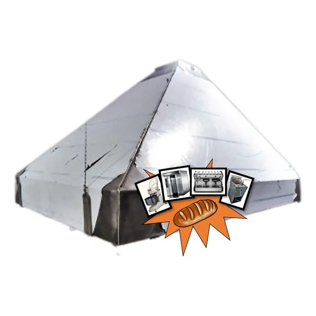 Campana Extractora Central 100x80 Para Cocina Industrial