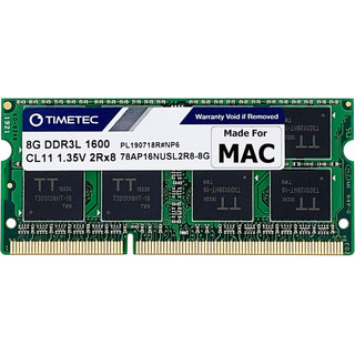 Memoria Ram Timetec 8gb, Apple Ddr3l 1600mhz Pc3l-12800 Memoria Ram Timetec 8gb, Apple Ddr3l 1600mhz Pc3l-12800