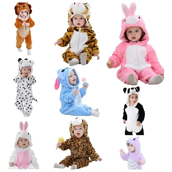 Pijama Y Disfraz Enterito Polar  Bebés Animalitos 