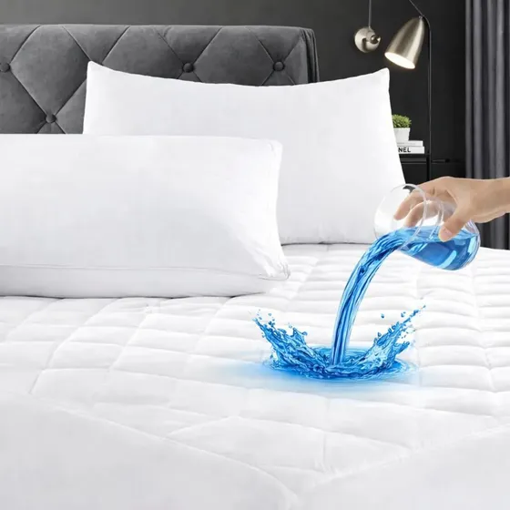 Protector Cubre Colchón Impermeable 4 Capas 1 1\u002F2 Plaza Marca Youhome Silencioso Lavable Respirable Con Respaldo Tpu Ajustable Elástico Microfibra A Prueba De Agua Anti Ácaros | Cuotas sin interés