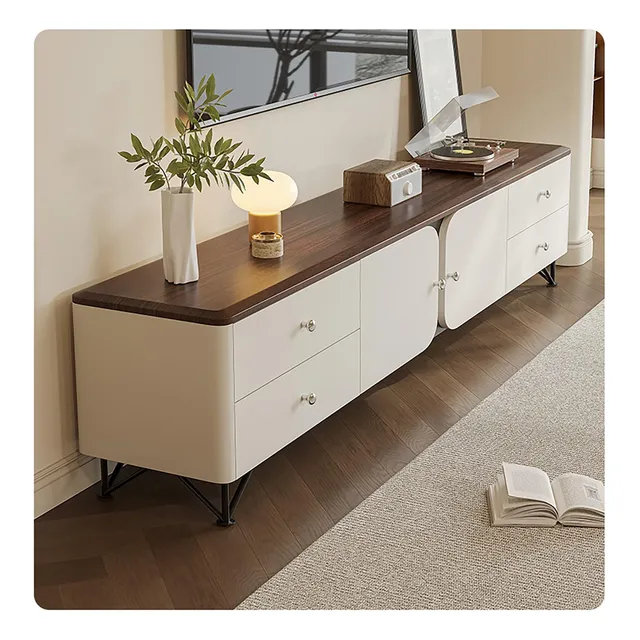 Fcynzdy Tv Stand Modern Tv Stand Wood Tv-console