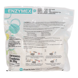 Detergente Enzimatico Desinfectante En Polvo 12 Sobres 20 Gr Detergente Enzimatico Desinfectante En Polvo 12 Sobres 20 Gr