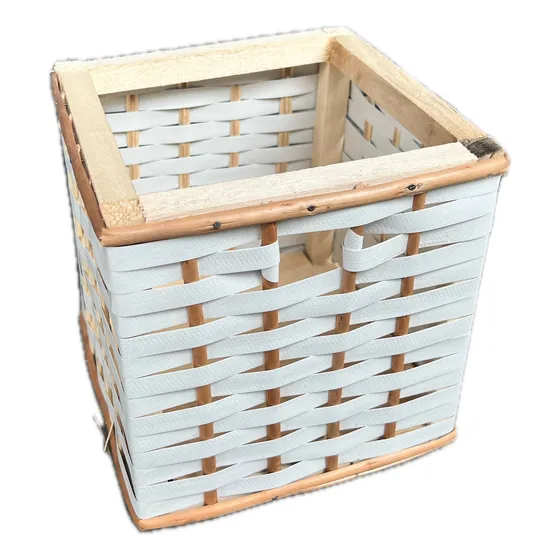 Cajon, Canasto, Cestos Mimbre Y Zuncho Mini 20x20x20