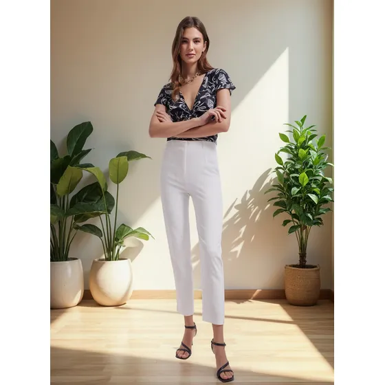 Pantalon  Mujer Seven Blanco En Poliéster 28071588-10020