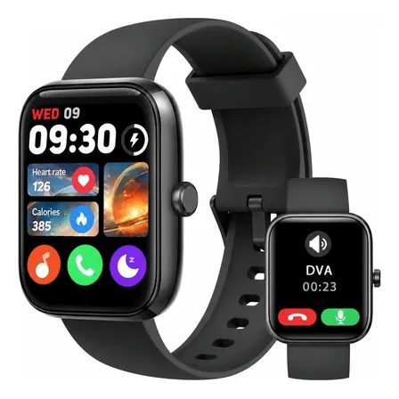 Smartwatch Alexa Bluetooth Chamada Tela 1.83 Ip68 120 Esport Preto-b