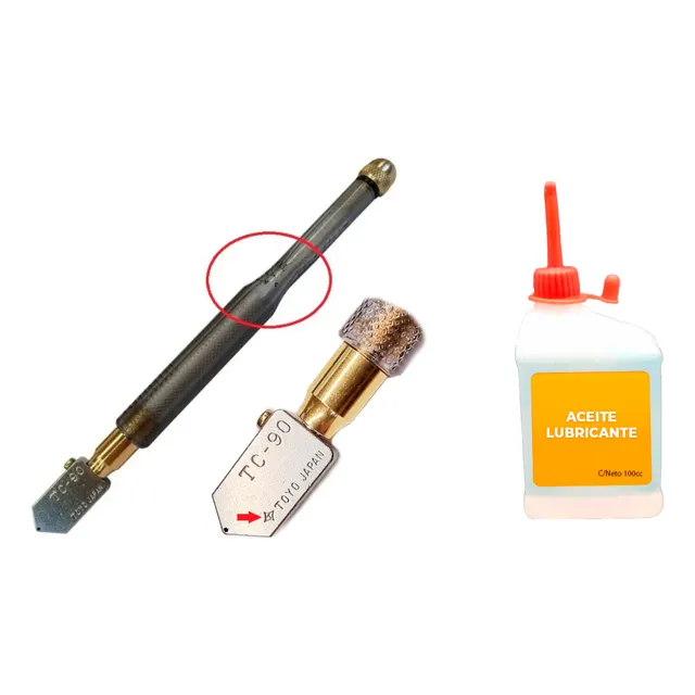 Cortador De Vidrio Original Toyo Tc-90 Con Aceite